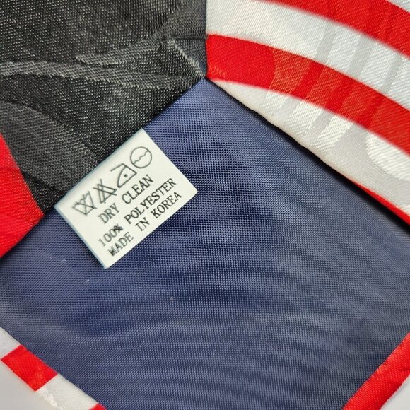 Steven Harris American Flag Bald Eagle Patriotic Necktie Men's Stars and Stripes - Picture 8 of 8